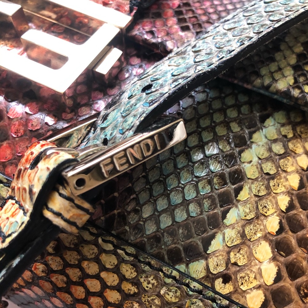 💯Authentic Fendi python Bag ❤️ - Picture 10 of 11